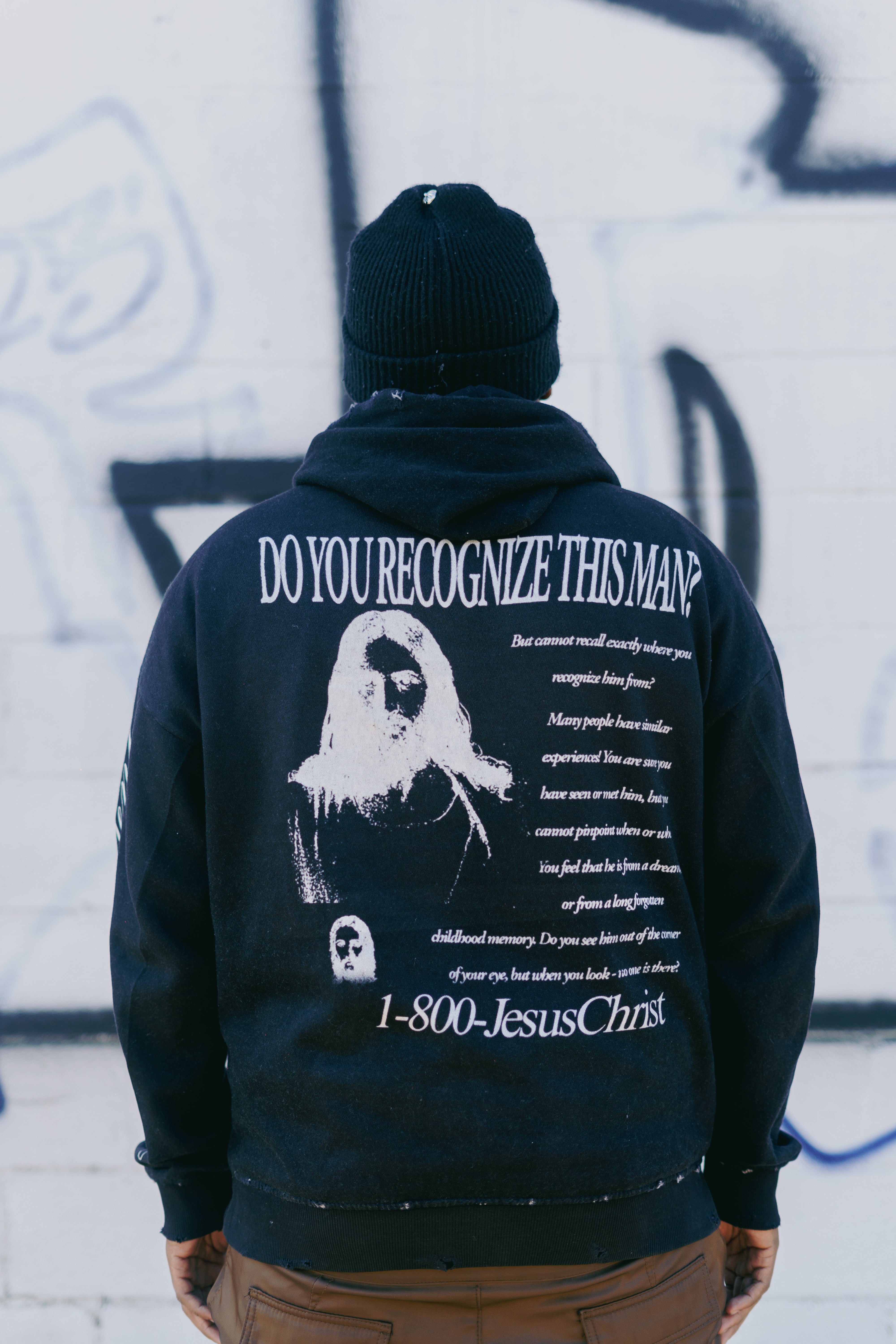 Black “Jesus Christ” hoodie