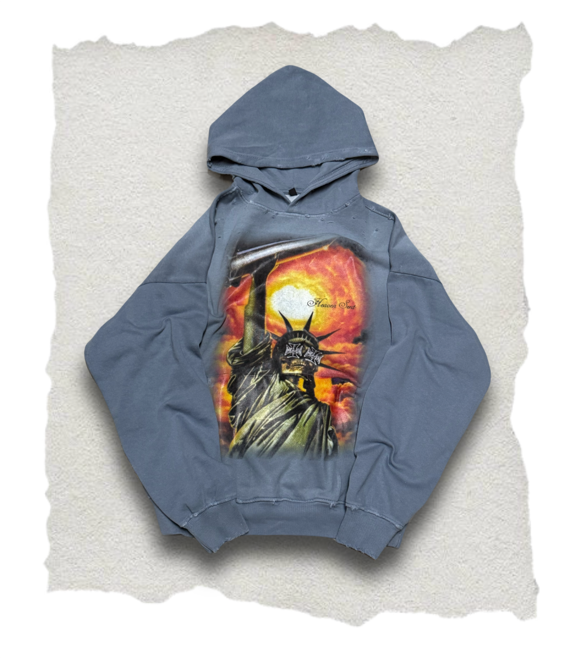 Blue “Statue of liberty” hoodie