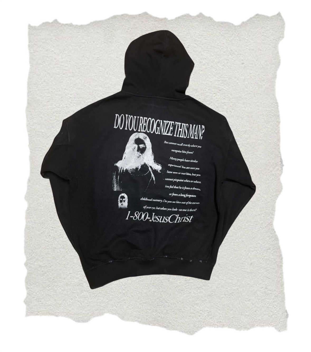 Black “Jesus Christ” hoodie